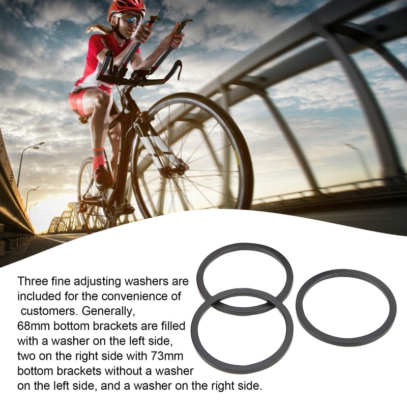 Bike Bottom Bracket 68‑73mm Reduce Noise Stability Resin Washer Sturdy