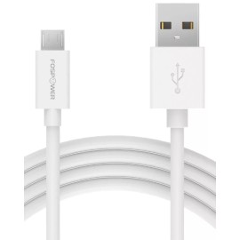 FosPower 10FT Micro USB to USB 2.0 Cable - [TPE Jacket & Housing | Braided Coppe