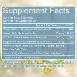 Bunkell Collagen Bone Full Effect Capsules - Natural Ingredients-Bo