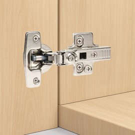 10 Pack Frameless Full Overlay Soft Close European Cabinet Hinges,4D Adjustment Speed Control,45~110° Open Angle,Clip On,Stainless Steel Concealed Hinges