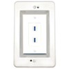 RiteAV in-Wall Cable Management Kit Recessed Outlet 2 USB-3 Wall
