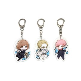 EBTY DREAMS Inc. - Set of 3 Jujutsu Kaisen Acrylic Keychain Kento Nanami, Yuuji Itadori, Nobara Kugisaki v1