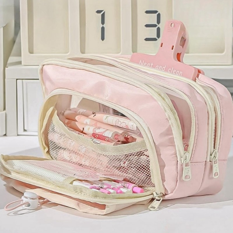 Vobomo Pencil Case Big Capacity Pen Holder Large Opening Pencil