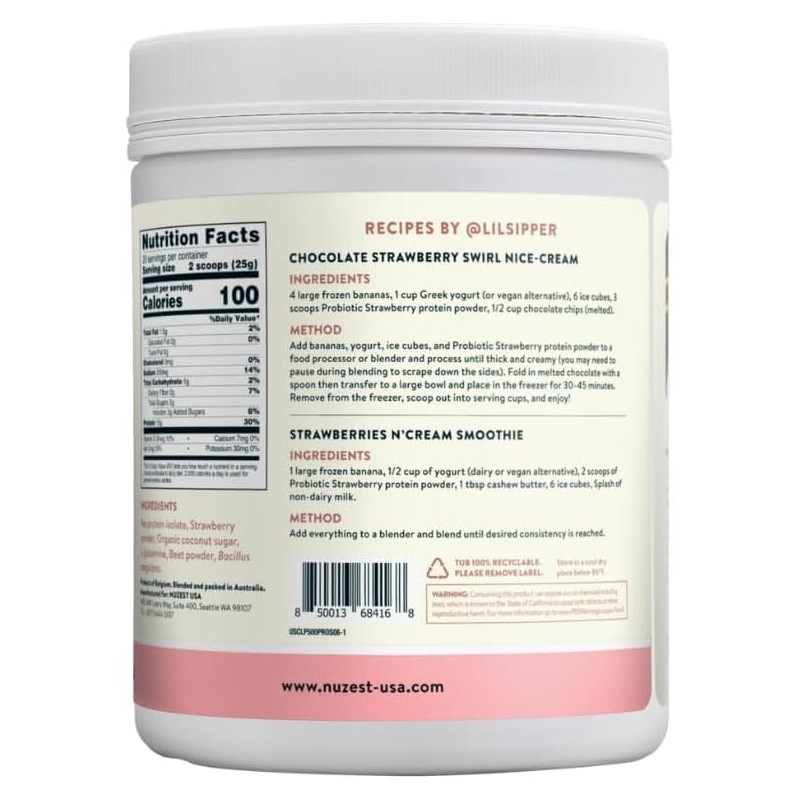 Nuzest- Proteína de Apoyo Digestivo Probióticos para la Salud Digestiva