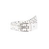 Red Bridge men's leather belt, wide rivet belt, Cowboy Western