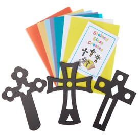 Springboard 50012 Stained Glass Silhouette Crosses RE Craft Activity (Pack of 30)