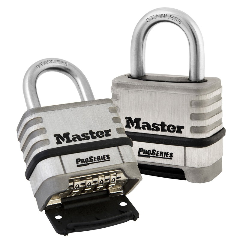 Master Lock Padlock, ProSeries® Stainless Steel Padlock, High Security Lock,