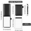 Mini Notepad Holder Set A7 12 Pieces, Small Leather Notepad