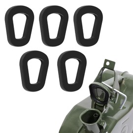 Zufoty 5 PCS Jerry Can Gaskets, Rubber Fuel Can Gaskets, Gas Can Spout Replacement Gas Gaskets for Wavian and NATO Military Jerry Cans 20L Gaskets Fuel Washer Seals (4 x 0.7 x 4 Inches)