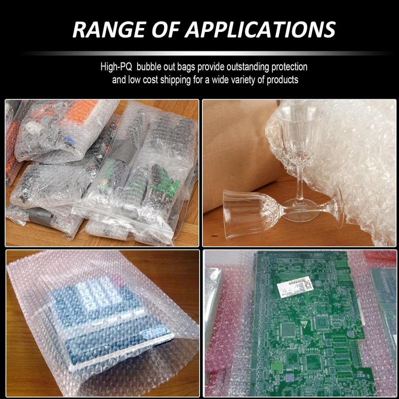High-PQ Bubble Pouches Wrap, Clear Not Self-Seal Bubble Out Bags
