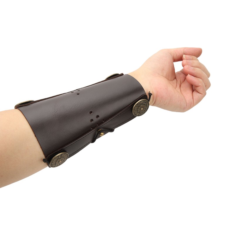 Archery Arm Guard Adjustable Strap Second Cowhide Arm Protector Pad