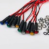 Gebildet 10pcs LED Plastic Indicator Pilot Light AC/DC 12-24V Mounting