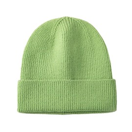 OneChance Knitted Hat for Men and Women, Warm Winter Hat, Soft Beanie Hat, Unisex Knitted Hat for Winter and Autumn, Fruit green