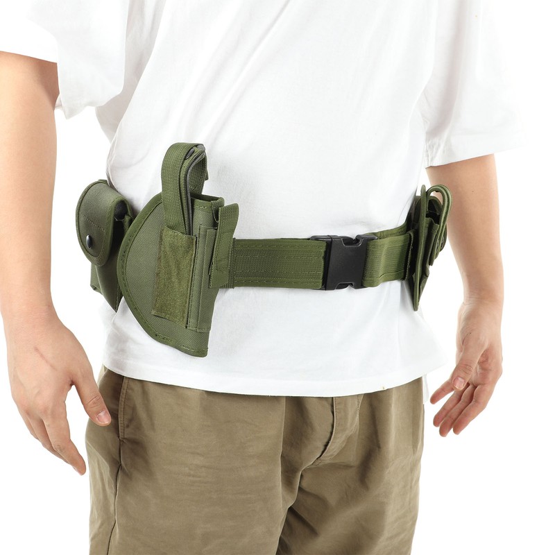 Detachable Adjustable Hunting Camping Belt with Pouch for Outdoor Activities