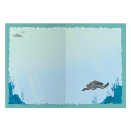 Your True Nature Advice from a Sea Turtle 6 All Occasion Greeting Cards, Sustainable Blank Inside Turtle Notecards for Ocean Thank You Cards, Thinking of You, Get Well and More (GCADVSTUR6-BLANK)
