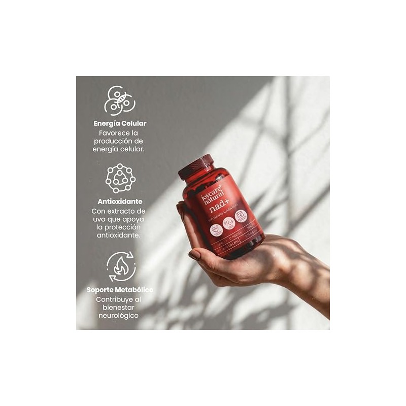 JOYCARE NATURAL NAD+ 120 Cápsulas, Suplemento Alimenticio, Nicotinamida Adenina Dinucleótido