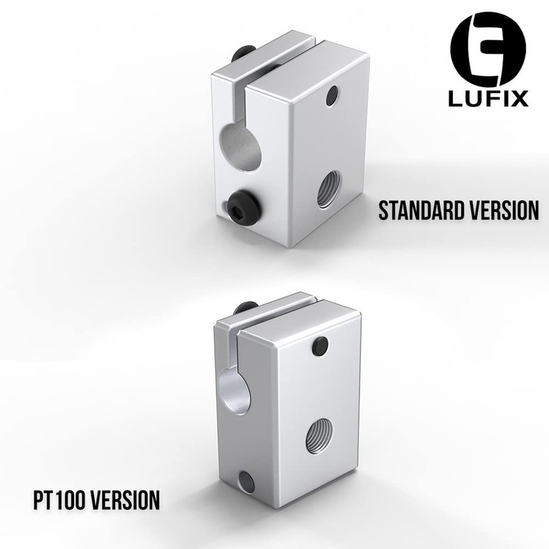 Lufix V6 Heating Block PT100 Version - 3D Printer Heating