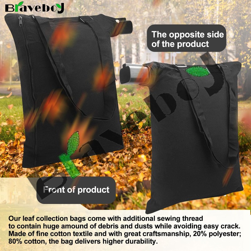 Braveboy 2 Pack 5140125-95 Leaf Blower Vacuum Vac Shoulder Bag