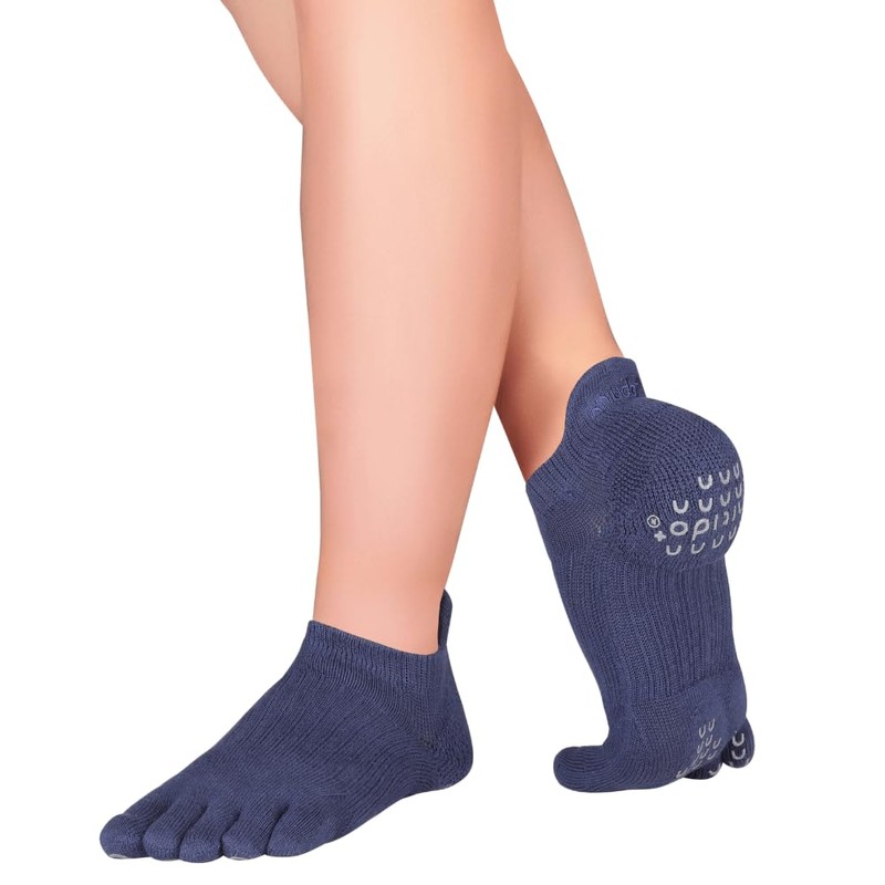 Knitido+ Yama Yoga and Pilates Toe Socks, Non-Slip, Size:UK 5.5-8