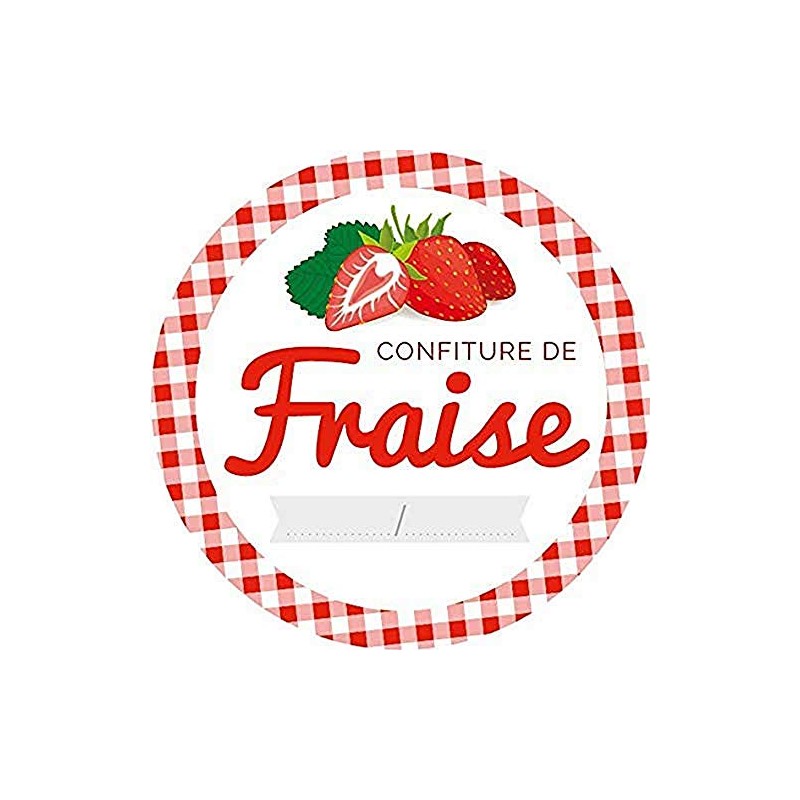 AVERY Pack of Jam Labels, Strawberry, 64 étiquettes