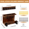 WHEARTED Pool Cue Holder Wall Mount, 2025 Upgrade Pool Stick