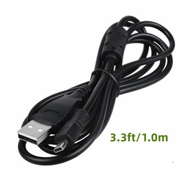 Xzrucst USB Battery Charger Data Sync Cable Cord for Sony Camera Cybershot DSC W830 B/S