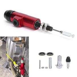 Motorcycle Hydraulic Clutch Pump Aluminium Alloy for Autocycle Bicycle (Red)