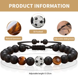 Football Gifts Boys Bracelet Children Boys Bracelet Boys Football Bracelet Suitable as Birthday and Graduation Gifts for Boys Teenagers Aged 8-12 Years, Nylon
