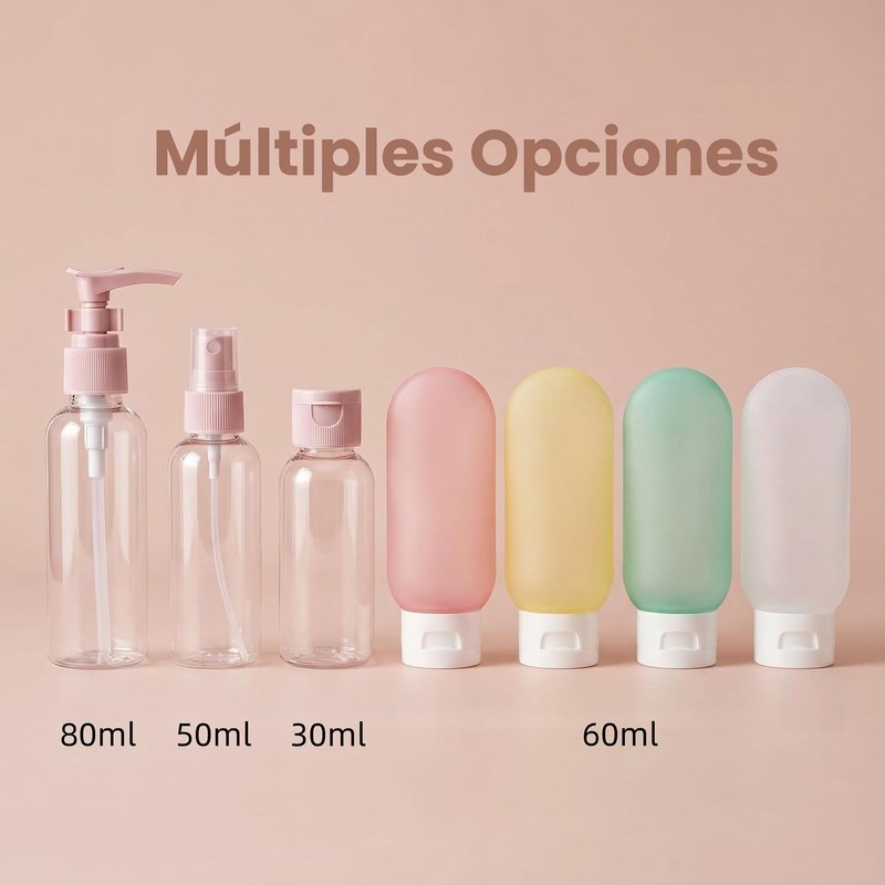 Janety Kit de Viaje para Artículos de Aseo, 15 Piezas
