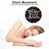 Lancholy 10-Inch Silent Wooden Wall Clock, Big Dreams Boldly Actions