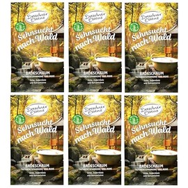 Dresdner Essenz Bath Foam Longing for Forest 6 x 60 g Pack of 6