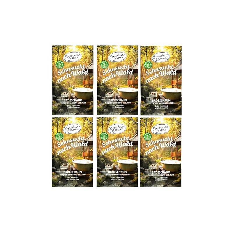 Dresdner Essenz Bath Foam Longing for Forest 6 x 60