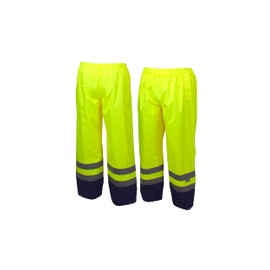 Pyramex RRWP3110X2 PU/Poly hi vis elastic waist pants - size 2X large