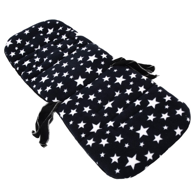 Baby Stroller Cushion Soft Flannel Star Pattern Universal Infant Trolley
