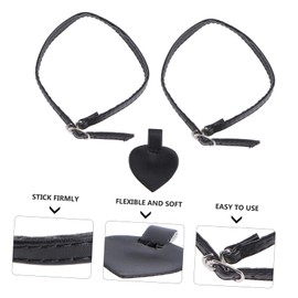 LALAFINA 2 Sets Diy High Heel Grip Stickers Short Laces Anti-drop Heel Liners Washable Liners for Women's Shoes