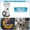 A ABSOPRO Car Brake Line Fitting Adapter 2.13" Length M18x1.5