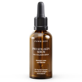 JUNGLÜCK Pro-Kollagen Serum - Vegan | Well Aging Serum mit Peptide Komplex strafft die Haut und mindert Falten - Gesichtsserum mit Matrixyl 3000 Glyx für ein strafferes und glatteres Hautbild