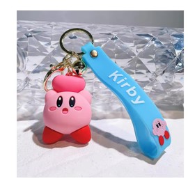 Cute Kirby Keychains For Girls Boys, Cool Pendant Keychains Accessories, Cute Kawaii Key ring Purse Backpack, Key Chain Accessories Wristlet Key chain Car Charms