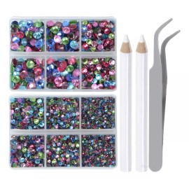 Courhope 6616 Kit De Bisuteria Cristal Pedreria Para Ropa Uñas Hotfix