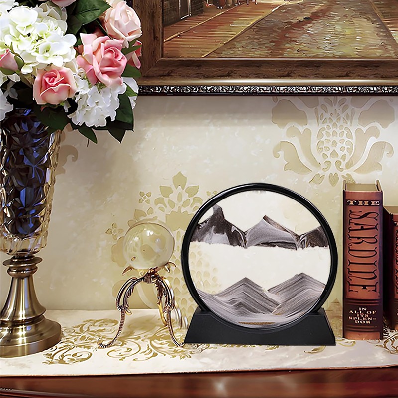 MUYIBENMU 3D Moving Sand Art Picture Frame, Deep Sea Sandscape
