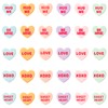 Xqumoi 30Pcs Valentine’s Day Conversation Heart Candy Stud Earrings Hug