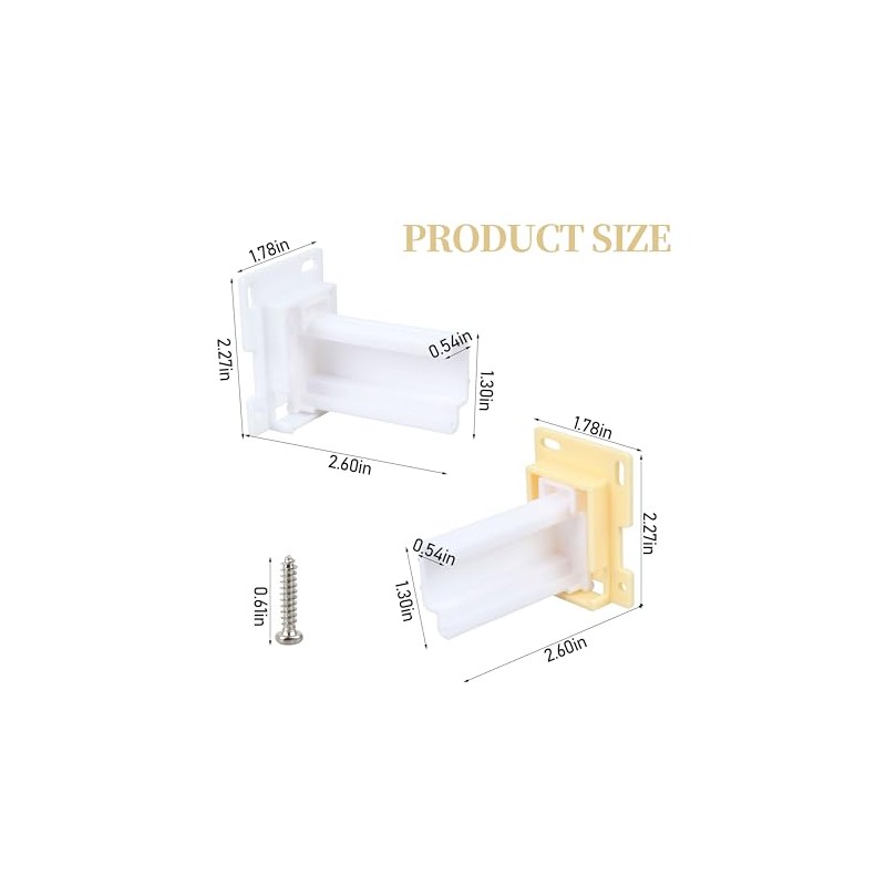 Drawer Slide Socket Set,Cabinet Hardware RV Drawer Parts for 3/4”