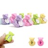 HILAZA 8Pcs Cute Backpack Bear Erasers Desk Pets for Kids,