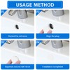 DULZEN Pack of 6 Sink Overflow Cover Overflow Covers for