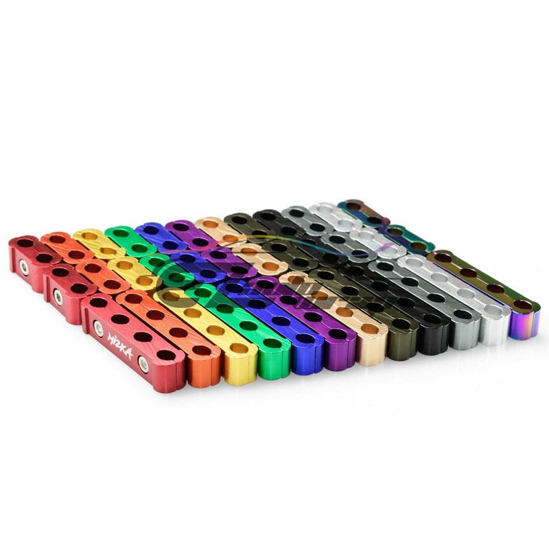 3Pcs Purple Aluminum Engine Spark Plug Wire Separator Divider Organizer