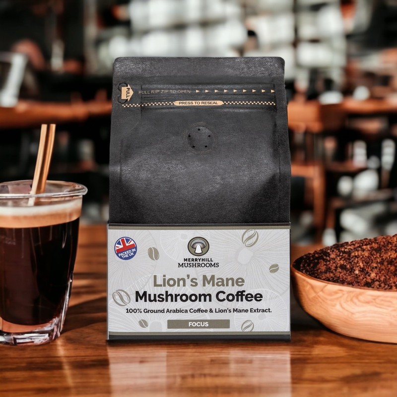 Merryhill Mushrooms - Lion’s Mane Mushroom Ground Coffee - Focus