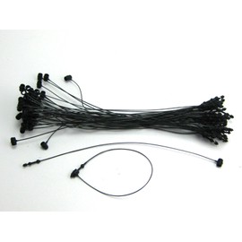 5" BLACK Snap Lock Pin Security Loop Plastic Tag Fastener (500 Pc)