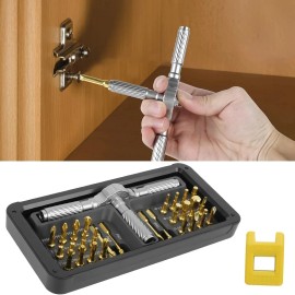 Does Not Apply Screwdriver 30 in 1, Magnetic Screwdriver Set with T Ratchet Handle Repair Tool