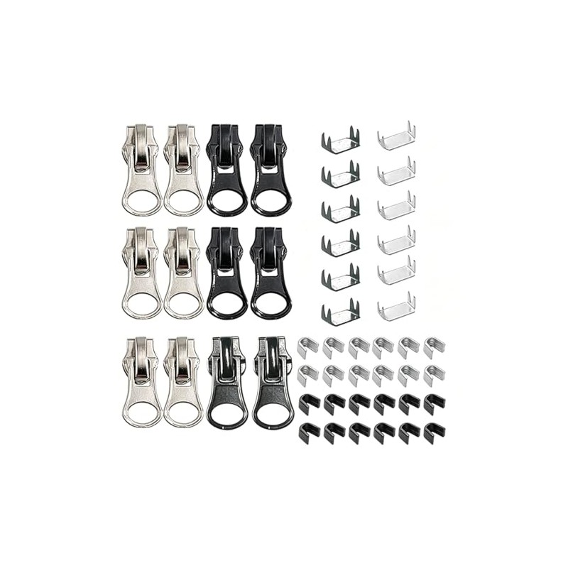 Zipper Repair Kit, Zip Replacement Slider Kit, Zippers Pull, Zip