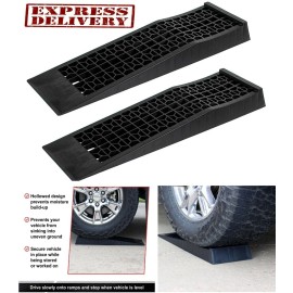 BLVD Vehicle Service Ramp Set – 6.6” Inch Lift 5 Ton Truck Ramps, 2 Pack